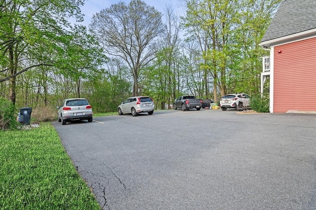 view of uncovered parking lot