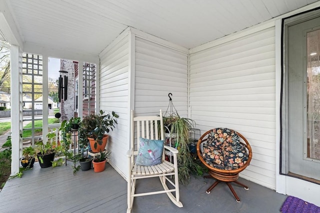view of sunroom