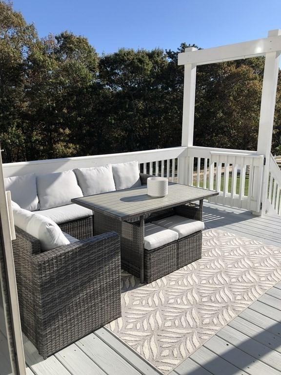 deck featuring an outdoor hangout area