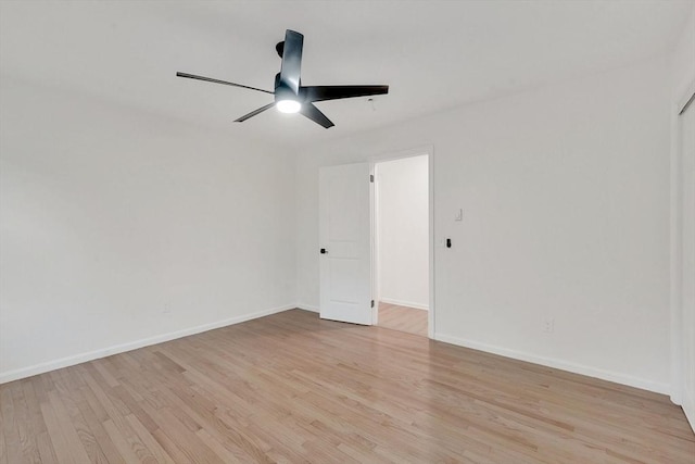 831 Morgan Rd, West Springfield, MA 01089 - spare room featuring a ceiling fan and light wood finished floors