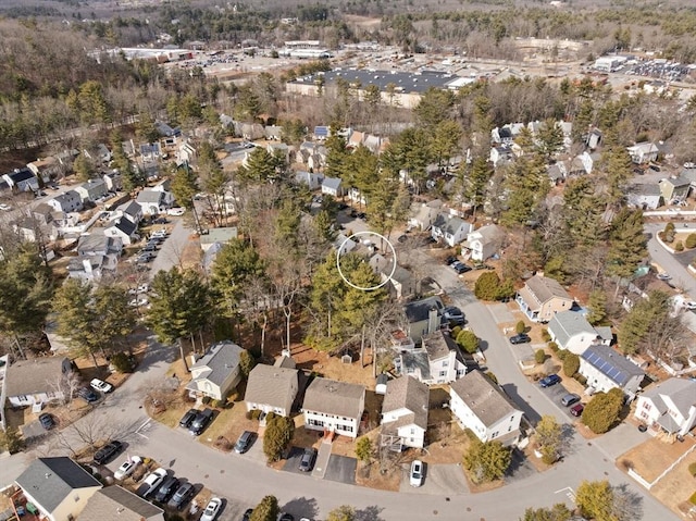 birds eye view of property featuring a residential view