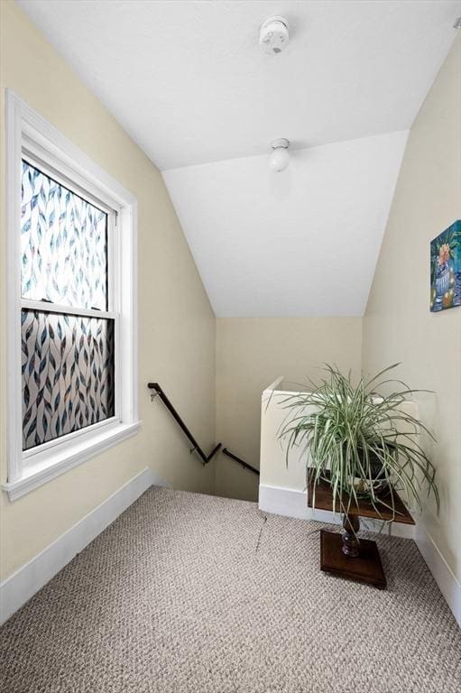 48 Northey St Unit 48, Salem, MA 01970 - additional living space with lofted ceiling, carpet, and baseboards