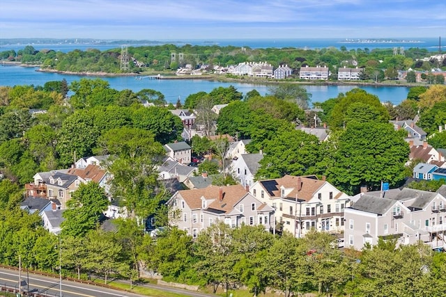 48 Northey St Unit 48, Salem, MA 01970 - aerial view of residential area featuring a large body of water and a tree filled landscape