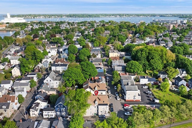 48 Northey St Unit 48, Salem, MA 01970 - aerial view of property and surrounding area with a large body of water and nearby suburban area