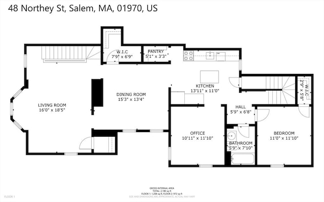 48 Northey St Unit 48, Salem, MA 01970 - room layout