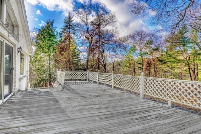 view of wooden terrace