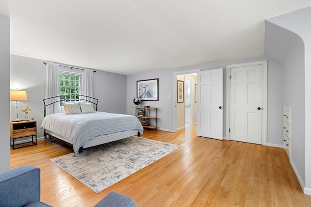 1857 Great Pond Rd, North Andover, MA 01845 - bedroom with light wood-type flooring and baseboards