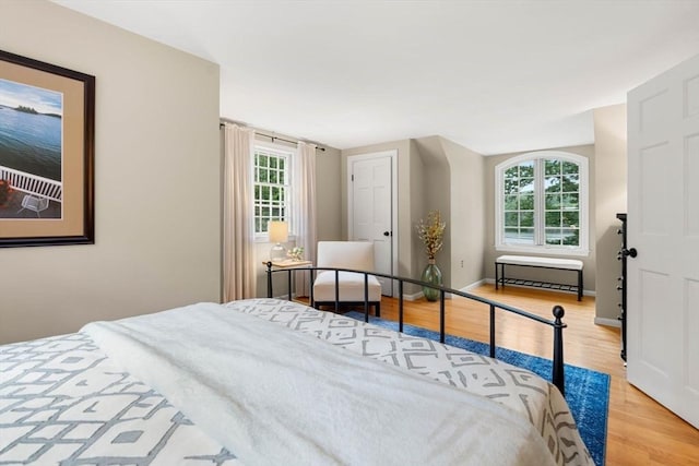 1857 Great Pond Rd, North Andover, MA 01845 - bedroom with light wood-type flooring and multiple windows