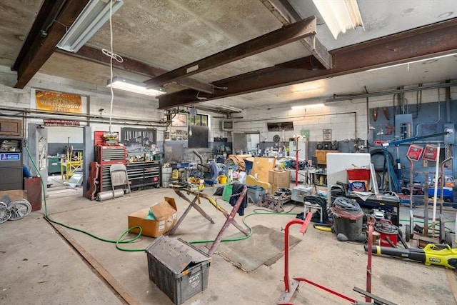 24 Webber Rd, Brookfield, MA 01506 - garage featuring a workshop area
