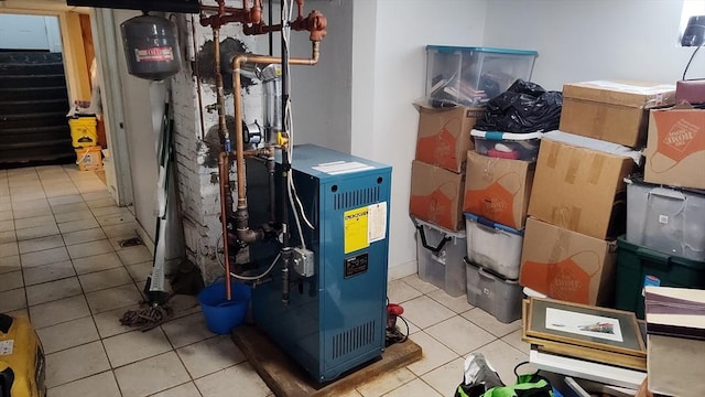 utility room with a heating unit