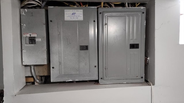 utility room featuring electric panel