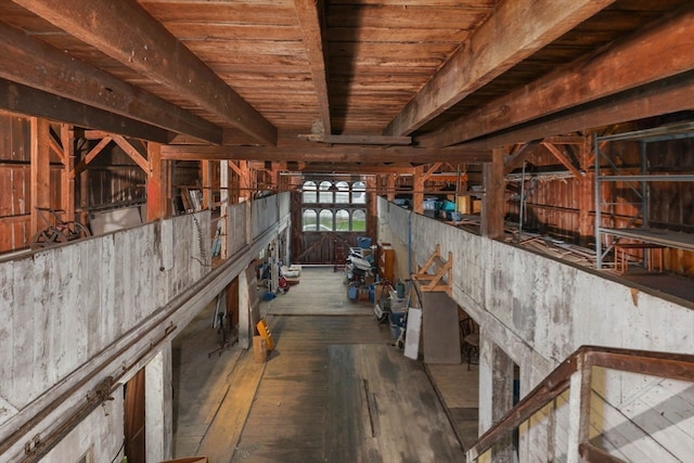 view of horse barn