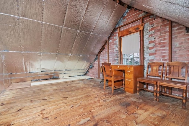 view of attic