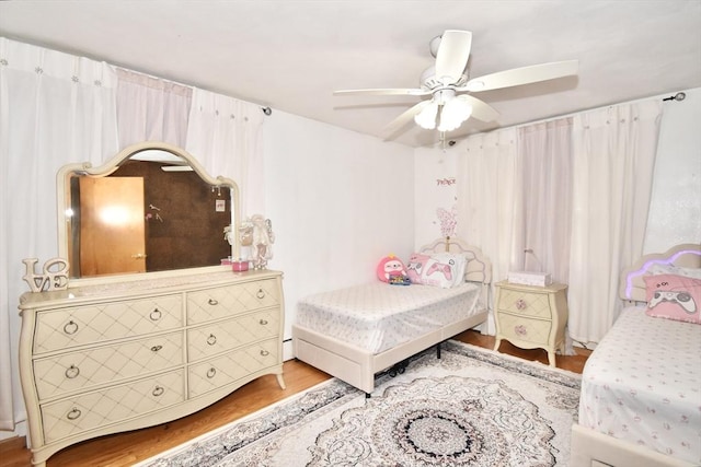 541 Grattan St, Chicopee, MA 01020 - bedroom with wood finished floors and ceiling fan