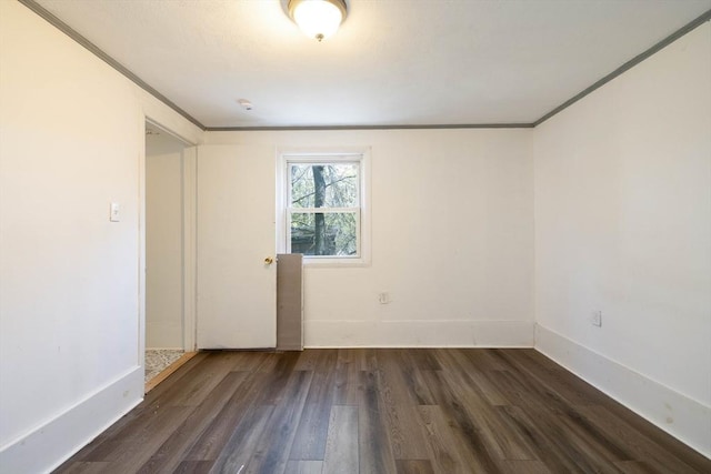 224-232 Caroline, New Bedford, MA 02740 - spare room with wood finished floors, crown molding, and baseboards