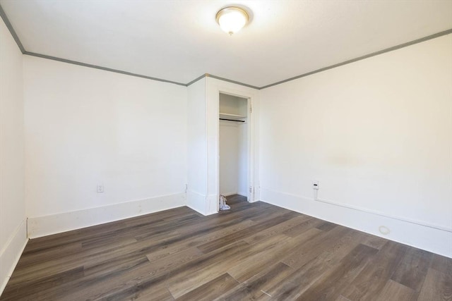 224-232 Caroline, New Bedford, MA 02740 - unfurnished bedroom with wood finished floors, a closet, and baseboards