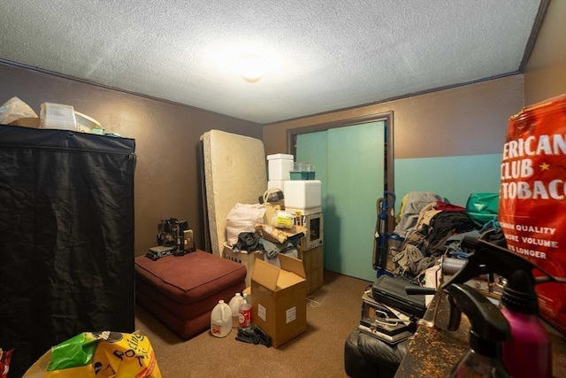 224-232 Caroline, New Bedford, MA 02740 - carpeted bedroom featuring a textured ceiling