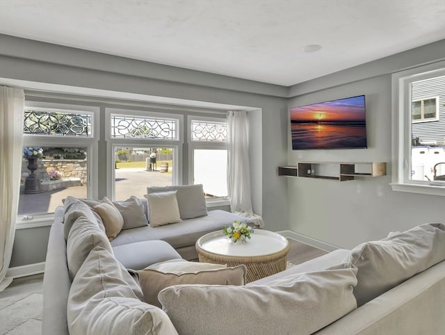 10 Vernon Ave, Hull, MA 02045 - living room with wood finished floors