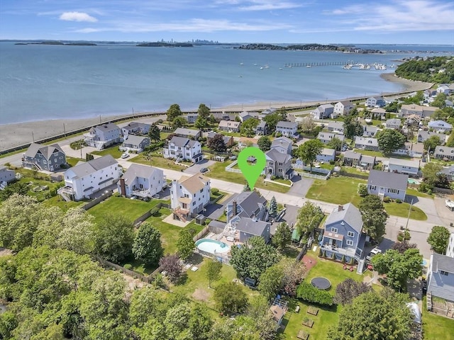 10 Vernon Ave, Hull, MA 02045 - aerial view of residential area with a large body of water