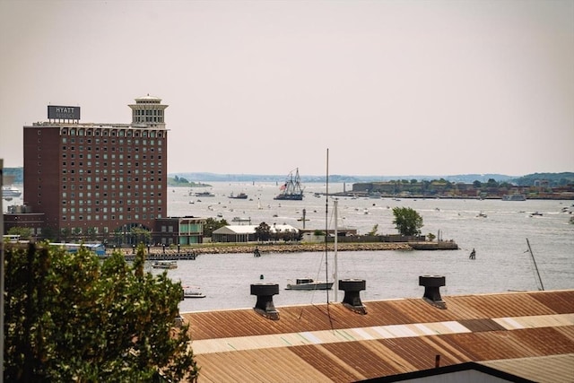 view of water feature