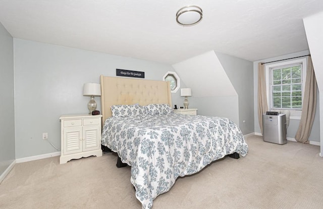 54 Clarke Rd, Sturbridge, MA 01518 - bedroom featuring light colored carpet and vaulted ceiling