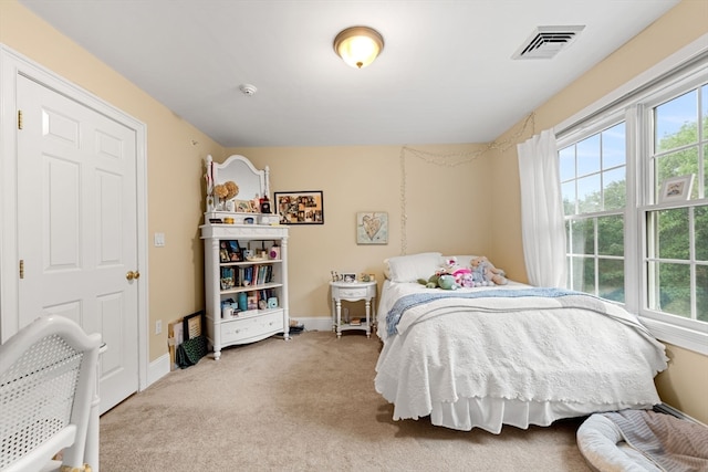 bedroom with carpet flooring