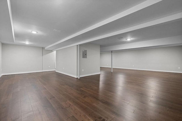 1 Farwell Cir, Newton, MA 02460 - finished basement with hardwood / wood-style flooring and baseboards