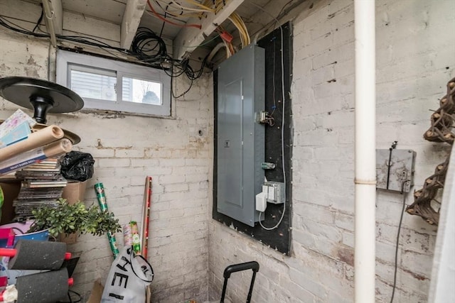 utility room featuring electric panel