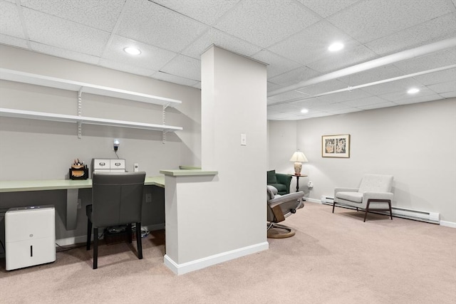 41 Clarke St, Lexington, MA 02421 - office featuring carpet floors, recessed lighting, baseboards, and a drop ceiling