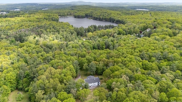 78 Holden Rd, Paxton, MA 01612 - bird's eye view of a heavily wooded area and a nearby body of water