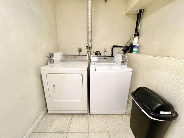 laundry area featuring separate washer and dryer