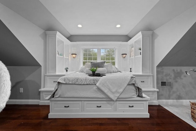 19 Cardiff Rd, Windham, NH 03087 - bedroom with baseboards, dark wood finished floors, and recessed lighting