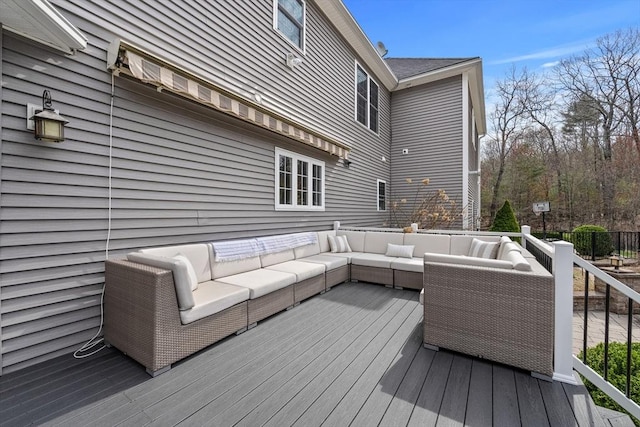 19 Cardiff Rd, Windham, NH 03087 - deck featuring outdoor lounge area