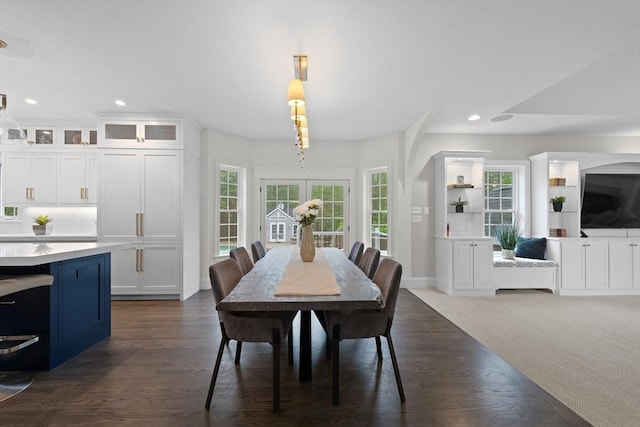 19 Cardiff Rd, Windham, NH 03087 - dining area featuring recessed lighting, dark wood-style flooring, and baseboards