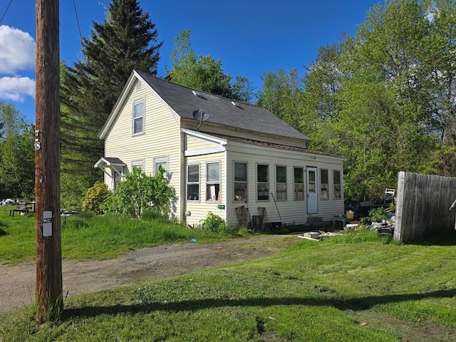 view of rear view of property