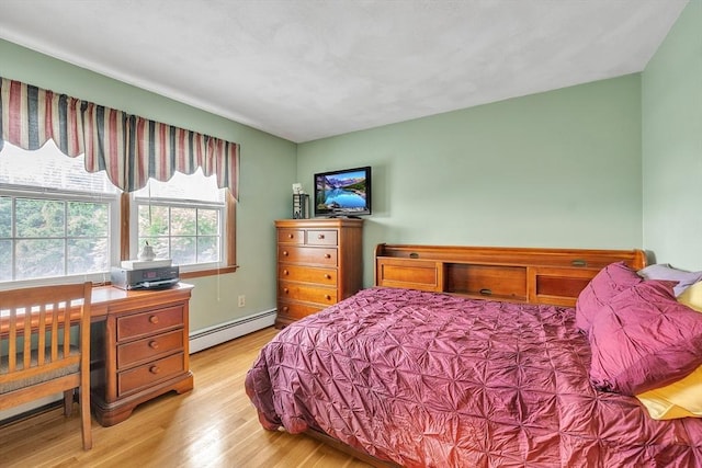 5 Upland St, Auburn, MA 01501 - bedroom with baseboard heating and light wood-style flooring