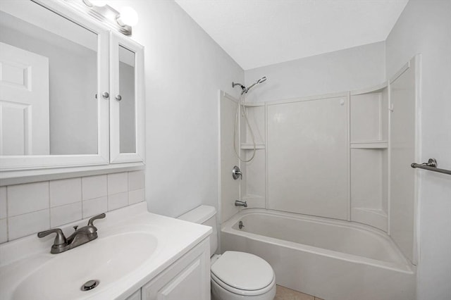 45 W 3rd St Unit 6, Lowell, MA 01850 - bathroom with decorative backsplash, washtub / shower combination, and vanity