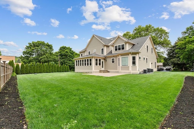 1 Apollo Cir, Lexington, MA 02421 - rear view of property with a patio and entry steps