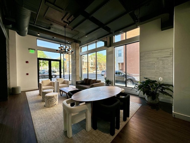 99 Sumner St Unit 305, Boston, MA 02128 - sunroom / solarium featuring french doors and a chandelier