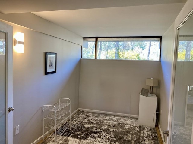 interior space with baseboards
