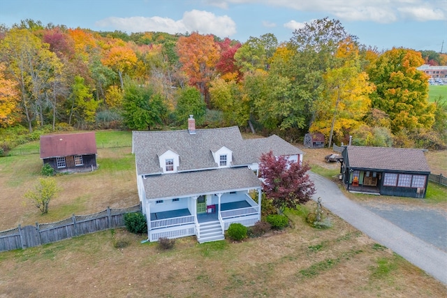 birds eye view of property