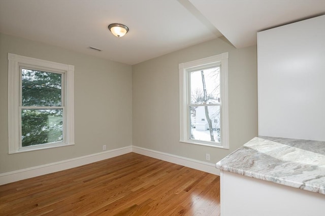 bedroom with hardwood / wood-style floors