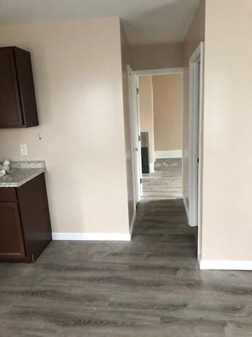58 Jay St, North Attleboro, MA 02760 - hallway featuring baseboards and dark wood-type flooring
