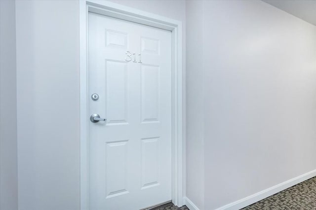 view of exterior entry