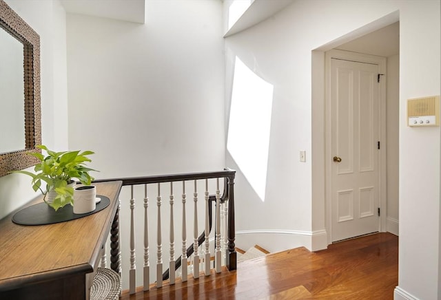 337 Marlborough Unit 3, Boston, MA 02115 - staircase with wood finished floors and baseboards