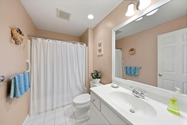 304 Godfrey Dr Unit 304, Norton, MA 02766 - bathroom featuring vanity, toilet, tile patterned flooring, and curtained shower