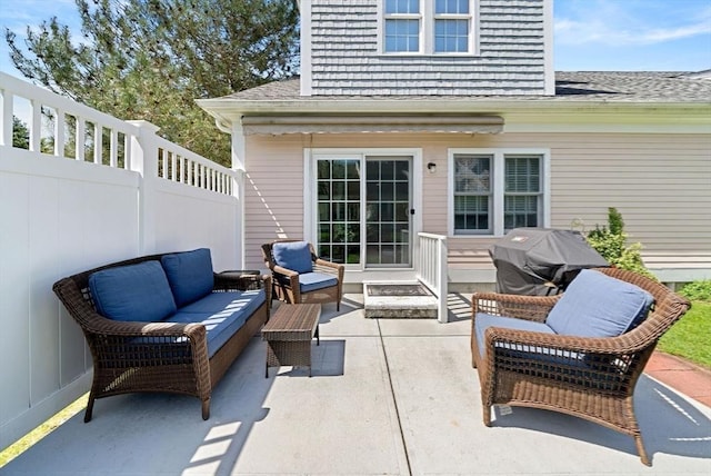 304 Godfrey Dr Unit 304, Norton, MA 02766 - view of patio with a grill and an outdoor living space