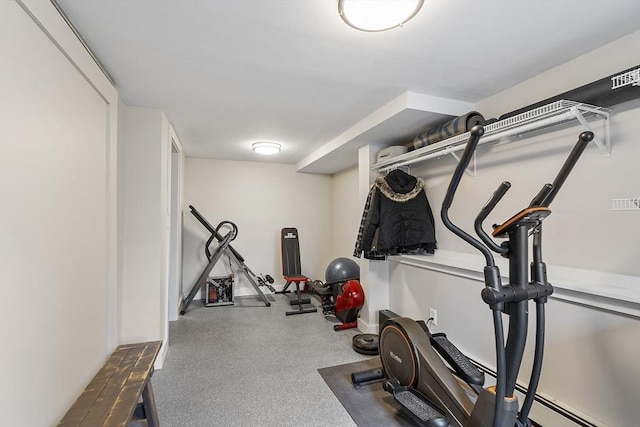 view of workout area