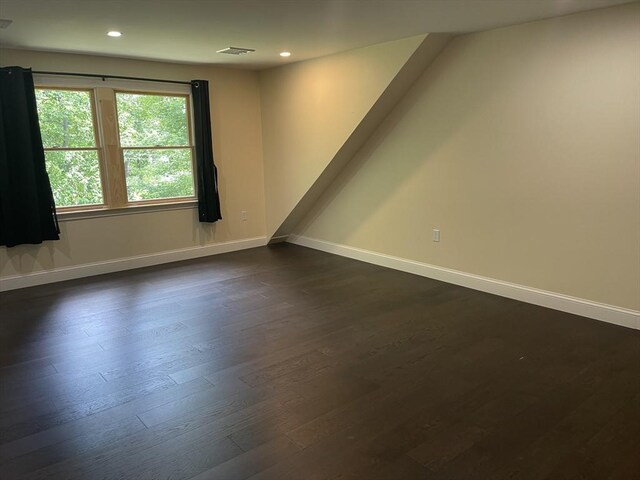 11 Pleasant St, Freetown, MA 02702 - spare room featuring dark wood-style flooring and recessed lighting