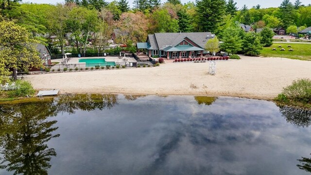 3 Chipmunk Trl Unit 3, Westford, MA 01886 - aerial view of a nearby body of water and a pool area